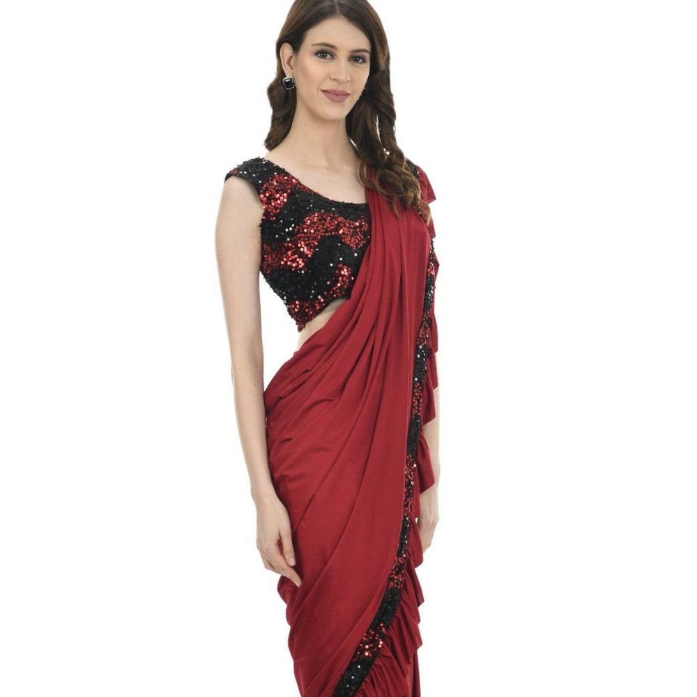 Gorgeous Indian Bollywood Drape saree gown sari